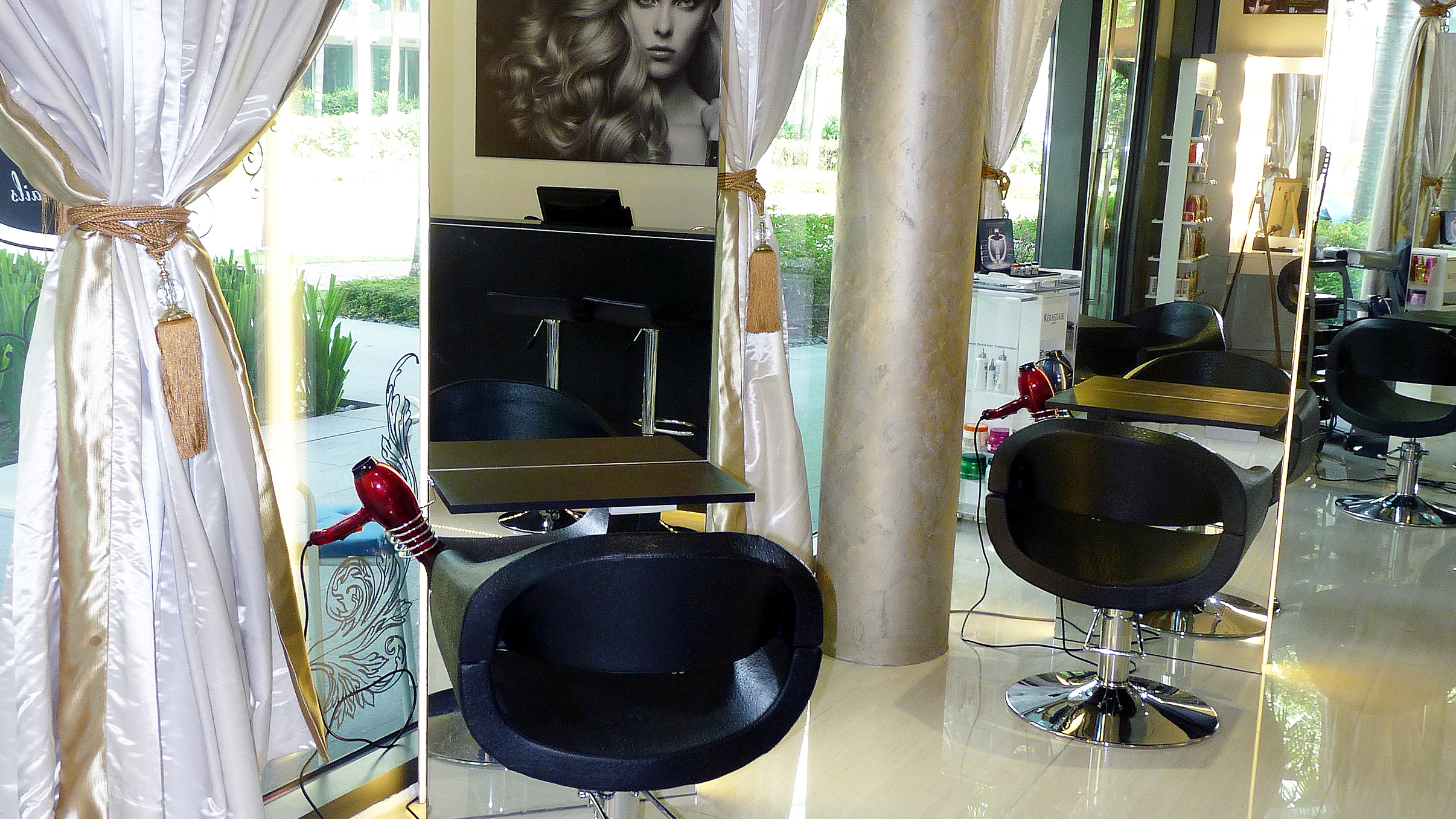 Chairs in Beauty salon