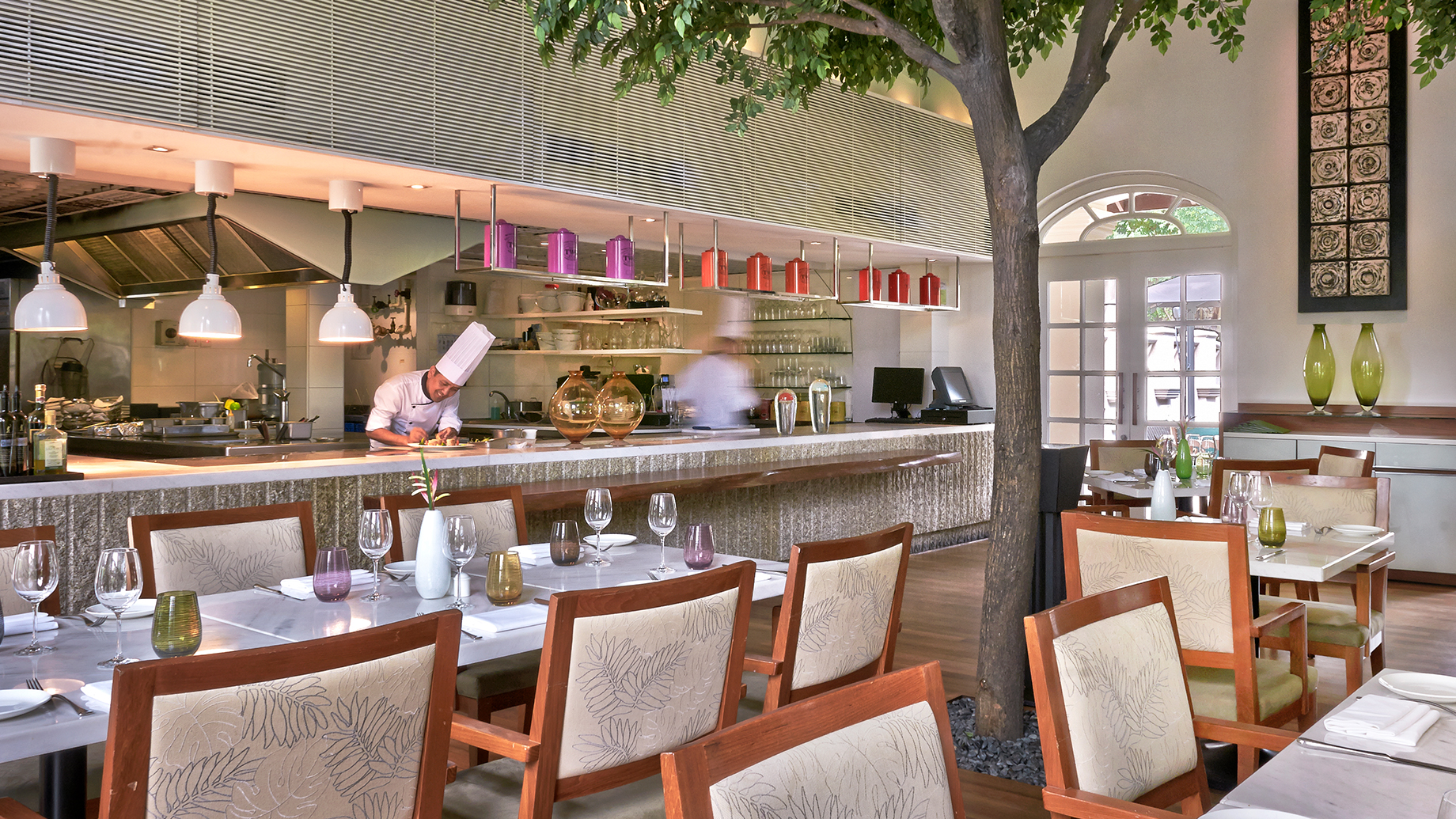 The Garden restaurant interior