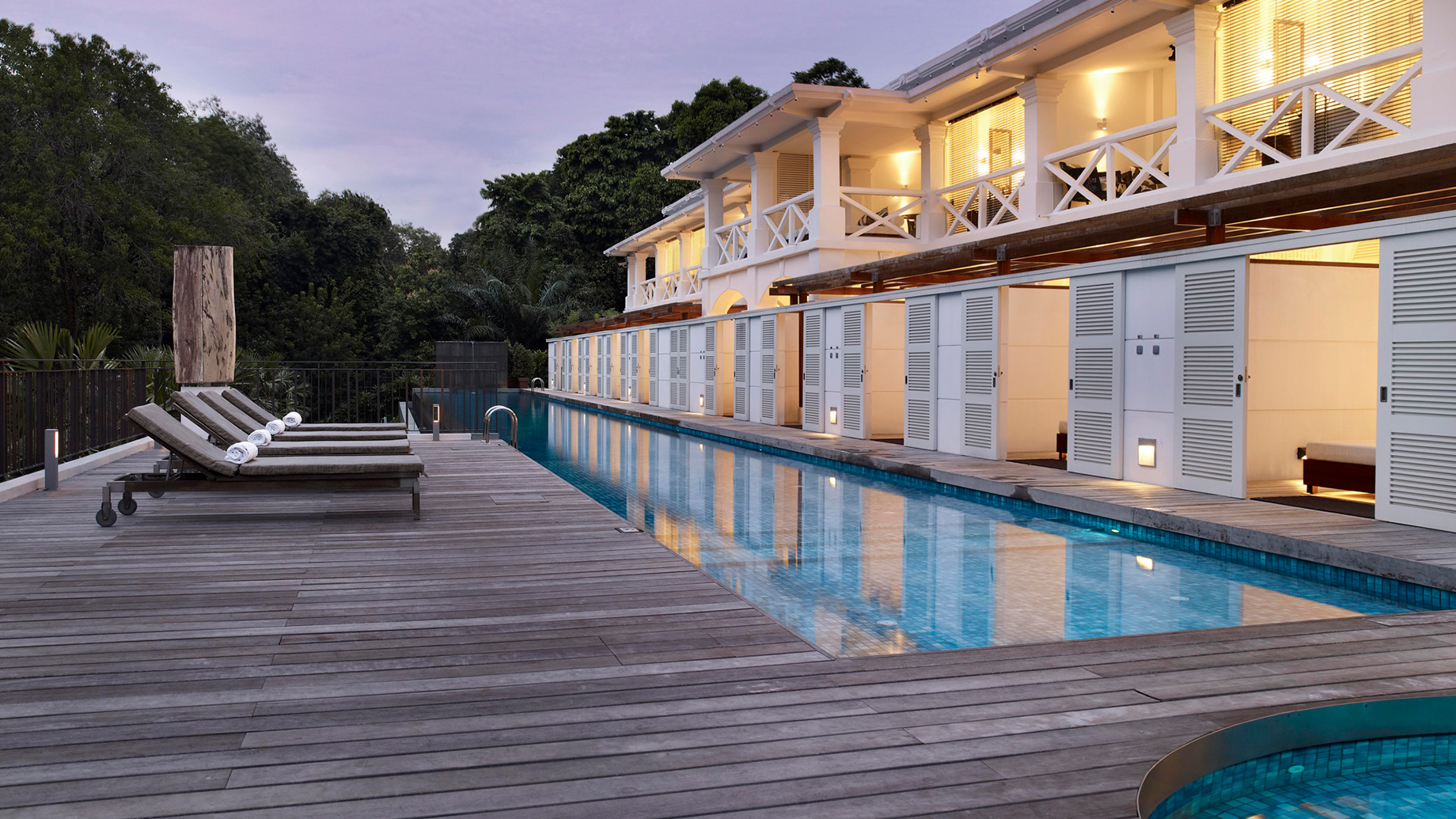 The Larkhill Terrace Pool at the Amara Sanctuary Resort Sentosa