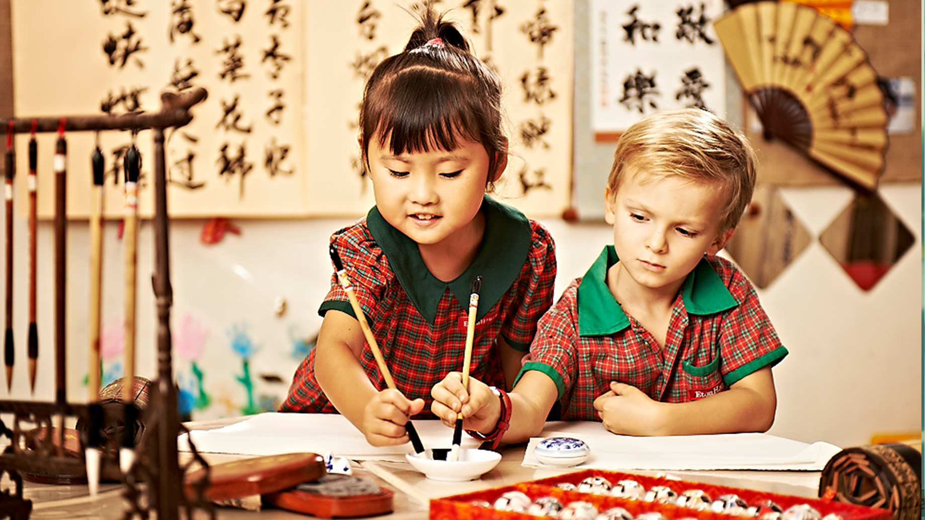 Children Writing Eton House